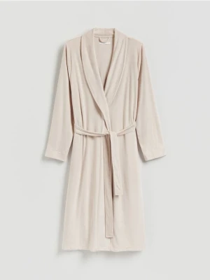 Reserved - Szlafrok z paskiem - beżowy