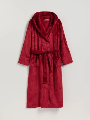 Reserved - Szlafrok z paskiem - czerwony