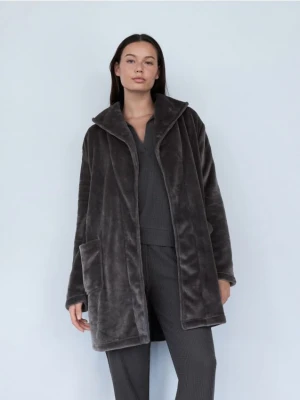 Reserved - Szlafrok z paskiem - szary