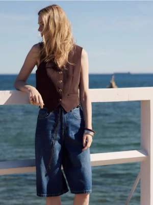 Reserved - Sznurkowy pasek z koralikami - wielobarwny