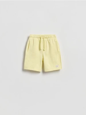 Reserved - Szorty bermudy - jasnożółty