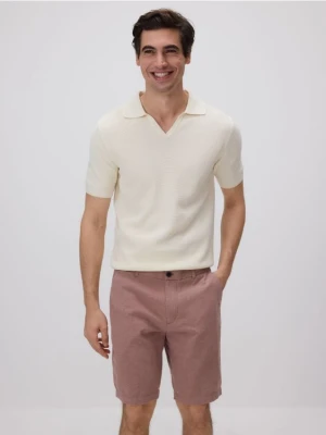 Reserved - Szorty chino regular - brudny róż