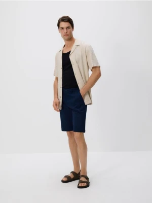 Reserved - Szorty chino regular - granatowy