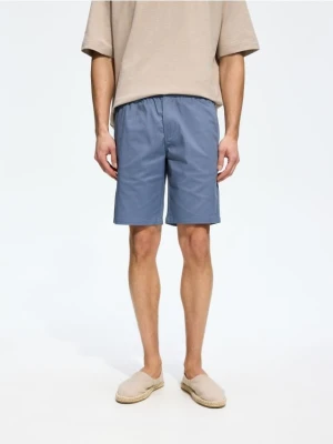 Reserved - Szorty chino regular - granatowy