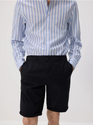 Reserved - Szorty chino slim - czarny