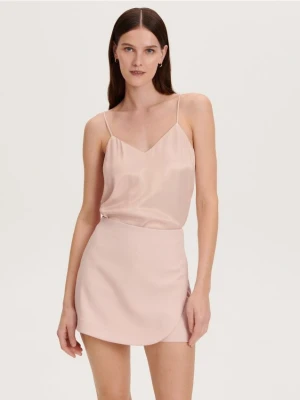 Zdjęcie produktu Reserved - Szorty imitujące spódnicę - pastelowy róż