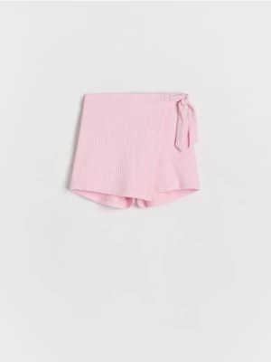 Reserved - Szorty imitujące spódnicę - różowy