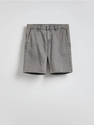 Reserved - Szorty jeansowe slim fit - jasnoszary