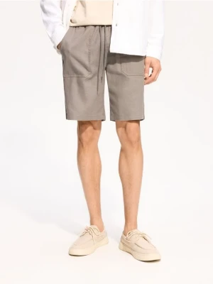 Reserved - Szorty jogger regular fit - jasnoszary