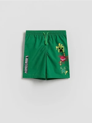 Reserved - Szorty kąpielowe Minecraft - ciemnozielony