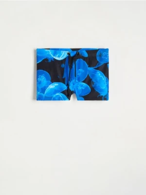 Reserved - Szorty kąpielowe w meduzy - czarny