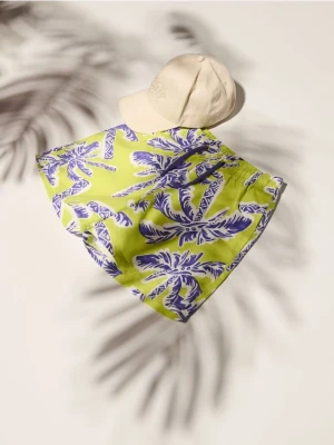 Reserved - Szorty kąpielowe z nadrukiem - zielony