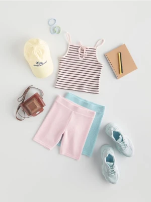 Reserved - Szorty kolarki - różowy