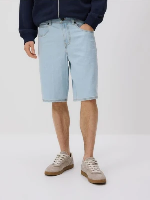 Reserved - Szorty loose fit - niebieski