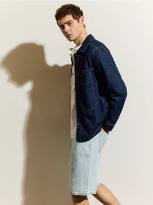 Reserved - Szorty loose fit - niebieski