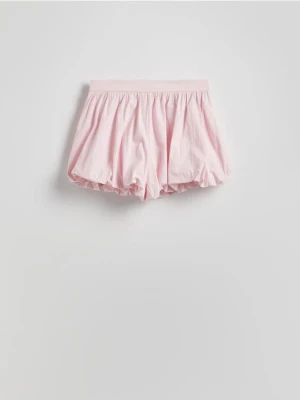 Reserved - Szorty o kroju bombka - pastelowy róż