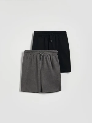 Reserved - Szorty piżamowe 2 pack - czarny