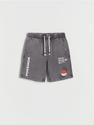 Reserved - Szorty Pokémon - ciemnoszary