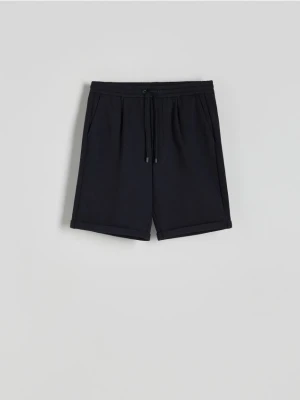 Reserved - Szorty regular fit - granatowy