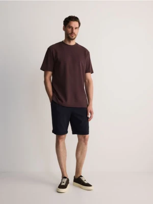 Reserved - Szorty regular fit - granatowy