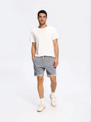 Reserved - Szorty regular fit - granatowy