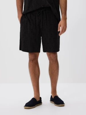 Reserved - Szorty slim fit - czarny