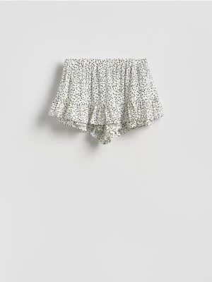 Reserved - Szorty w groszki - złamana biel