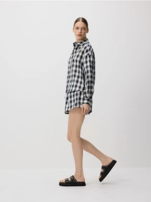 Reserved - Szorty w kratę - czarny