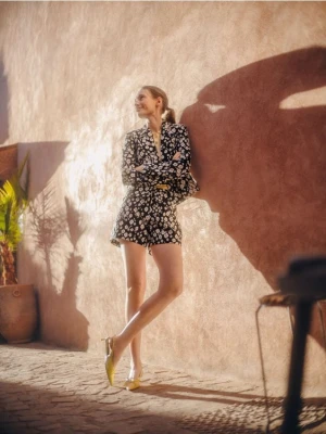 Reserved - Szorty w kwiaty - wielobarwny