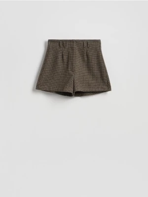 Reserved - Szorty w pepitkę z wełną - wielobarwny