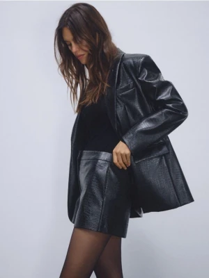 Reserved - Szorty w zwierzęcy wzór - czarny