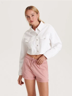 Reserved - Szorty z dresowej dzianiny - brudny róż