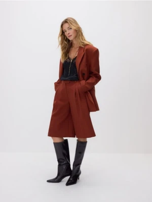 Reserved - Szorty z kantem - miedziany