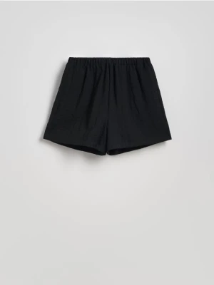 Reserved - Szorty z wiskozą - czarny