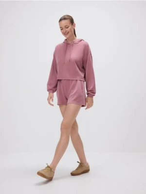 Reserved - Szorty z wiskozą - jasnofioletowy