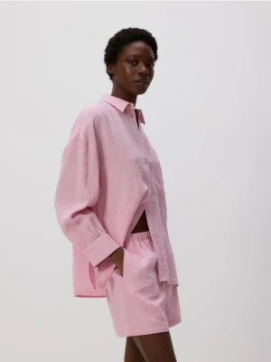 Reserved - Szorty z wiskozą - pastelowy róż