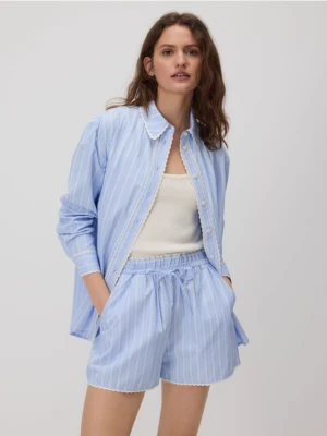 Reserved - Szorty z żakardowymi paskami - wielobarwny