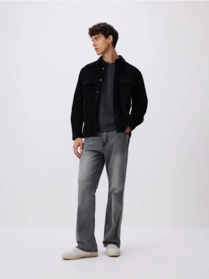 Reserved - Sztruksowa koszula comfort fit - czarny