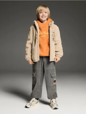 Reserved - Sztruksowe spodnie - ciemnoszary