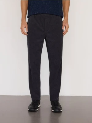 Reserved - Sztruksowe spodnie jogger - ciemnoszary