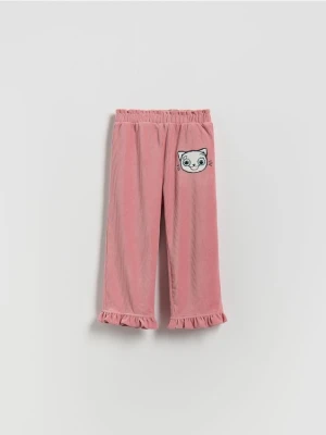 Reserved - Sztruksowe spodnie Kicia Kocia - brudny róż