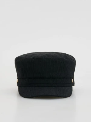 Reserved - Sztruksowy kaszkiet - czarny