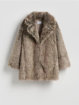Reserved - Sztuczne futro - beżowy
