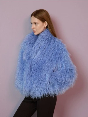 Reserved - Sztuczne futro - jasnoniebieski
