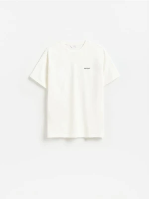 Reserved - T-shirt Basquiat - złamana biel