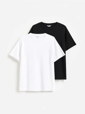 Reserved - T-shirt boxy 2 pack - wielobarwny