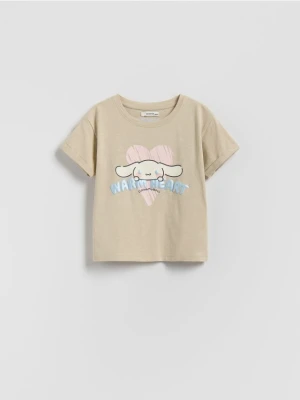 Reserved - T-shirt Cinnamoroll - kremowy