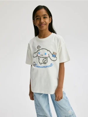Reserved - T-shirt Cinnamoroll - złamana biel