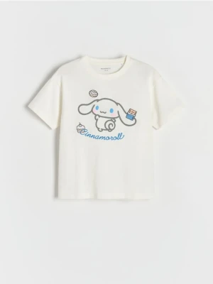 Reserved - T-shirt Cinnamoroll - złamana biel
