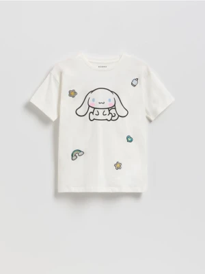 Reserved - T-shirt Cinnamoroll - złamana biel